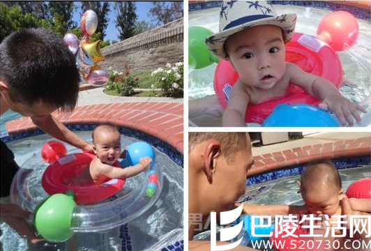 易建联儿子近照