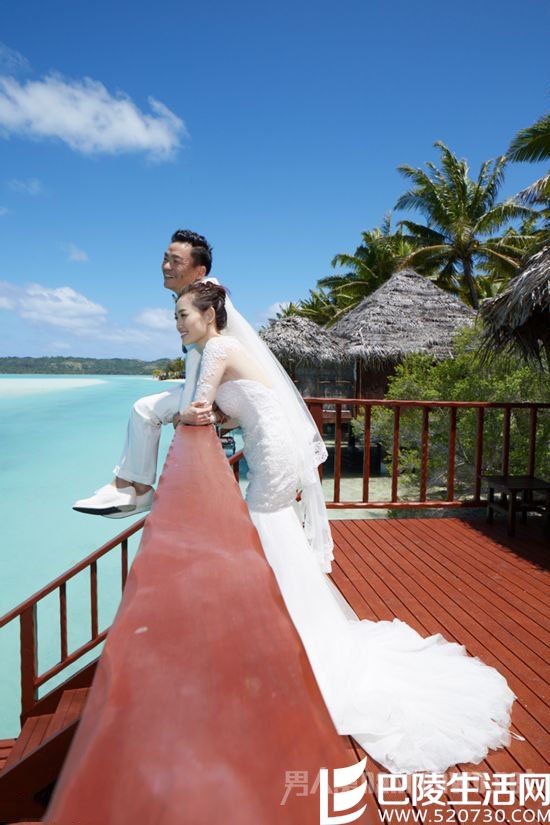 马蓉王宝强2015年海岛结婚照 马蓉王宝强2015年海岛结婚照