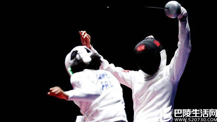 孙一文重剑比赛中 孙一文重剑比赛中