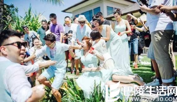 包贝尔婚礼闹伴娘 包贝尔婚礼闹伴娘