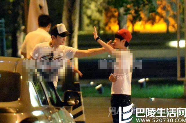 罗晋与女友街头暧昧