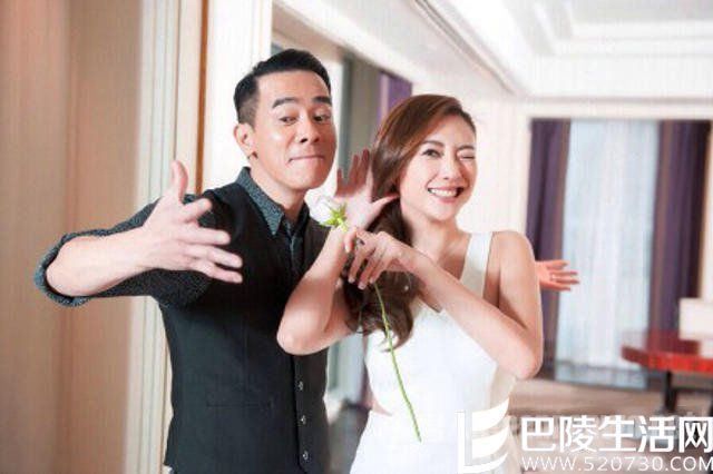 陈小春应采儿结婚五年再拍结婚照