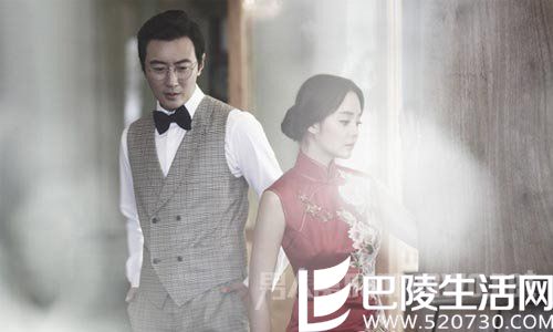 高梓淇蔡琳中式婚照