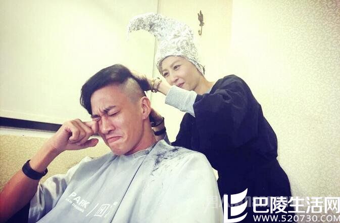 何润东遭妻子剃光头