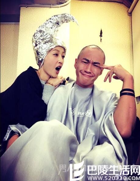 何润东被剃光头