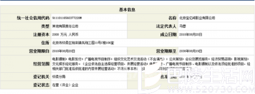 宝亿嵘影业的股东