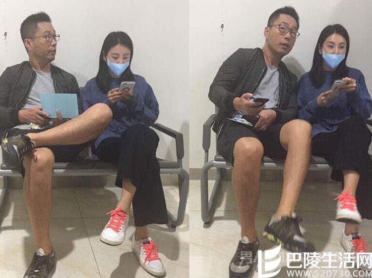 袁巴元陪张雨绮现身医院