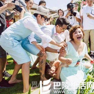 包贝尔婚礼闹伴娘