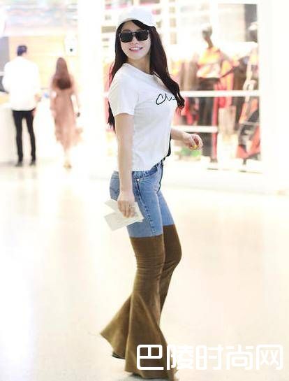 邹市明老婆冉莹颖机场照片