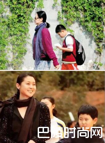 倪萍与儿子照片