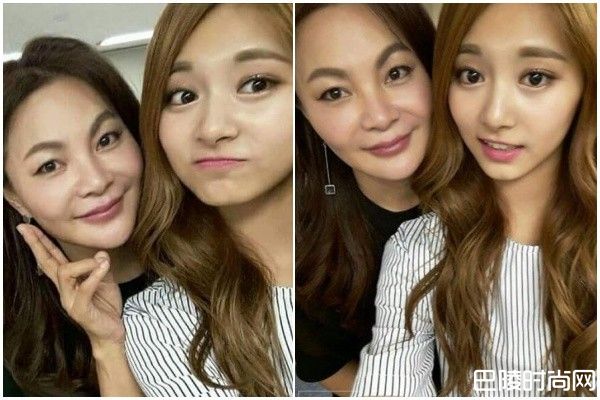 子瑜和妈妈照片