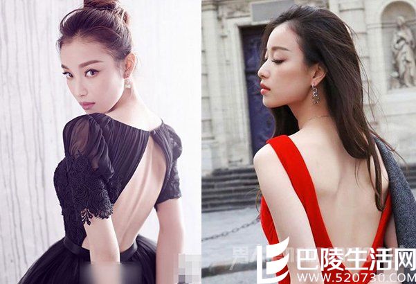 倪妮蝴蝶骨太诱人