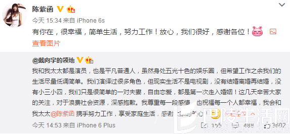 陈紫函转发戴向宇微博 陈紫函转发戴向宇微博