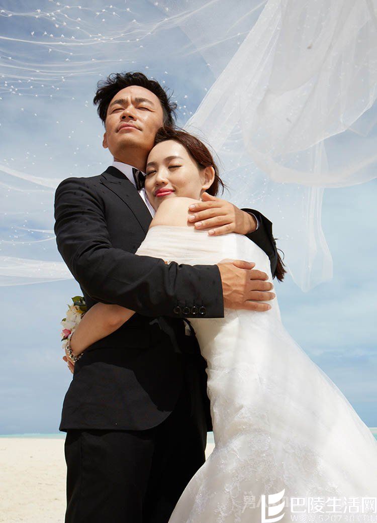 王宝强马蓉婚纱照