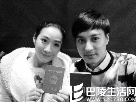 陶昕然夫妇晒结婚照 陶昕然夫妇晒结婚照