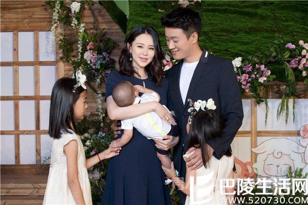 佟大为一家五口