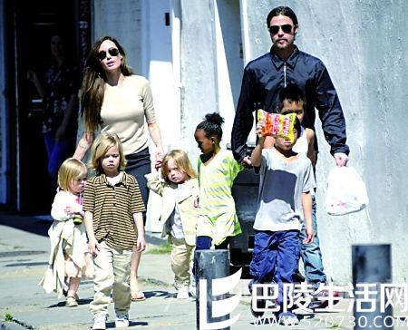 皮特朱莉孩子照片 皮特朱莉孩子照片