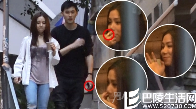 邓紫棋与小鲜肉戴情侣对戒