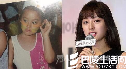 金智媛小时候和现在对比