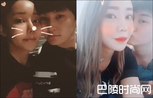 花儿与男友照片