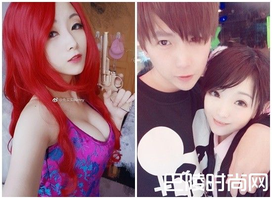 兔买买和男友照片