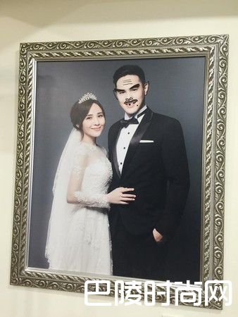 梁文音和老公结婚照