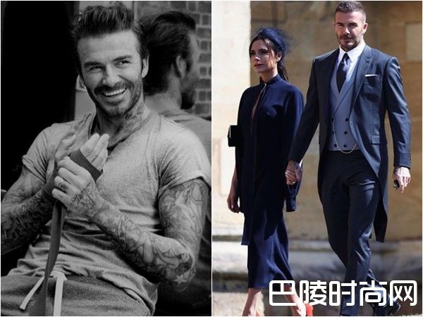 贝克汉姆和老婆照片