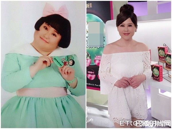刘圣心减肥对比照片