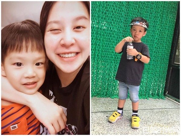 黄小柔和儿子照片