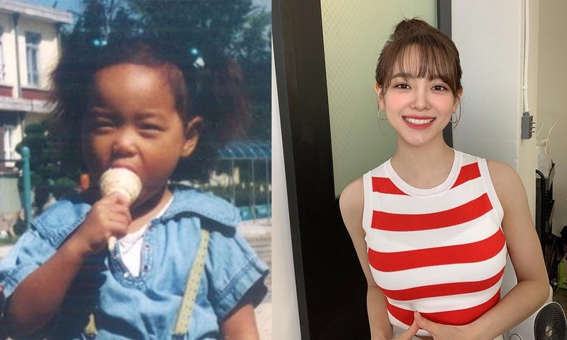 韩国女星童年旧照1：金世正