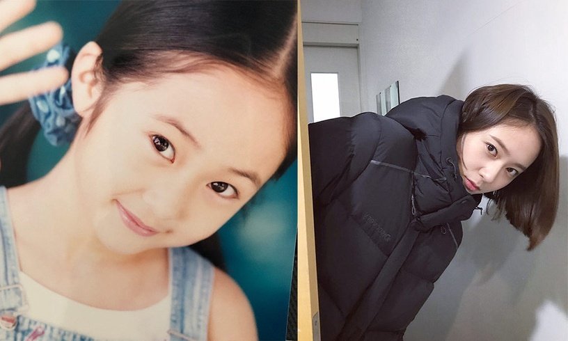 韩国女星童年旧照1：金世正