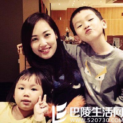 马蓉与一双儿女 马蓉与一双儿女