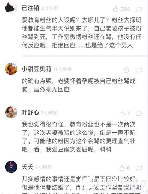 网友对霍建华不回应表不解