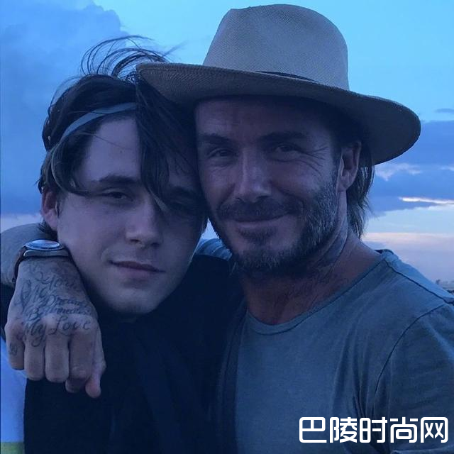 贝克汉姆跟儿子照片