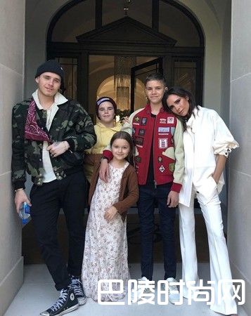 贝克汉姆全家照