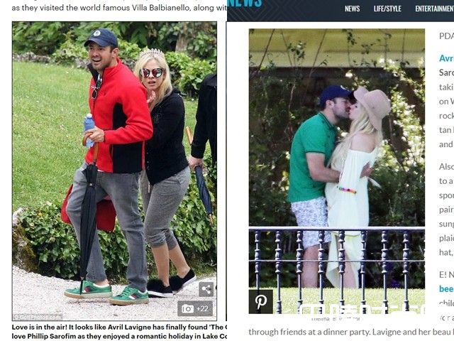 艾薇儿和男友照片