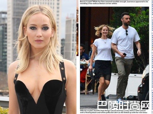 劳伦斯与男友照片