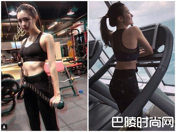 陈语安健身照片