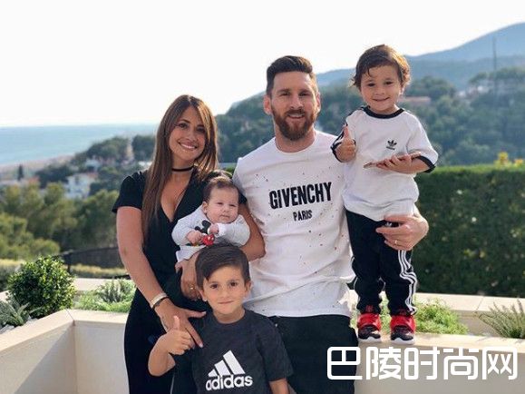 梅西和老婆孩子照片