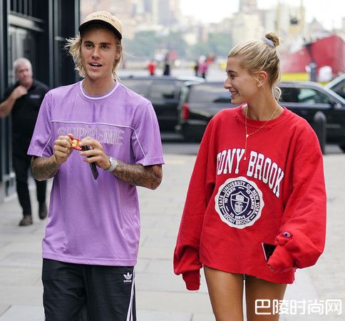 小贾斯汀和妻子照片