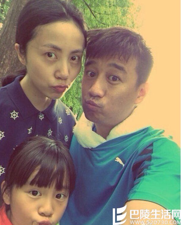 黄磊和妻子、女儿