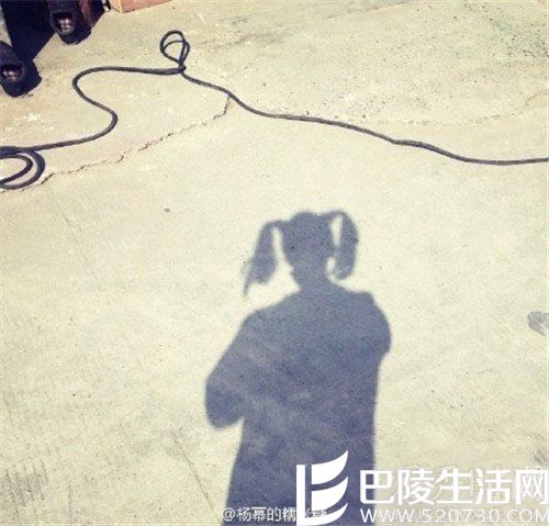 杨幂微博晒双辫 杨幂微博晒双辫
