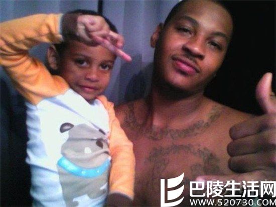 安东尼儿子与父亲耍酷