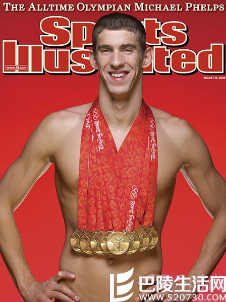 狂揽8枚金牌的菲尔普斯 狂揽8枚金牌的菲尔普斯
