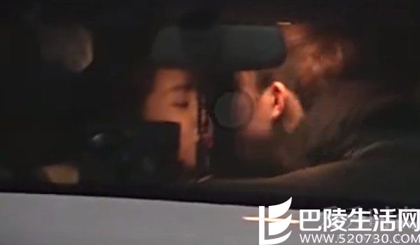 疑似杨紫车内激吻照