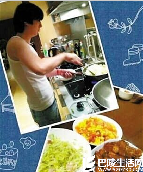 卫薇儿晒思聪下厨房