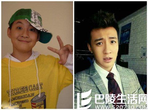 盛冠森小时候和现在