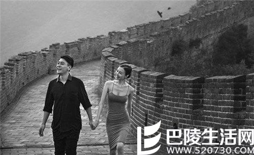 韩雯雯朱孝天长城