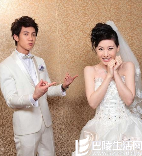 吴尊搞怪婚纱照