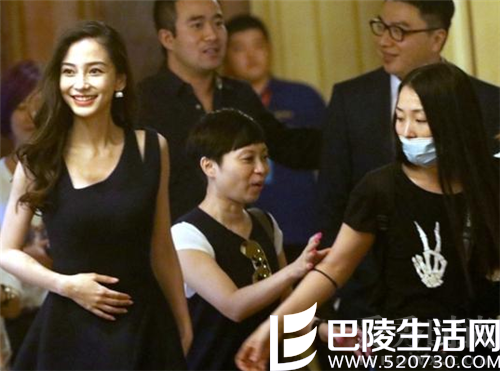 Angelababy手护肚子 Angelababy手护肚子